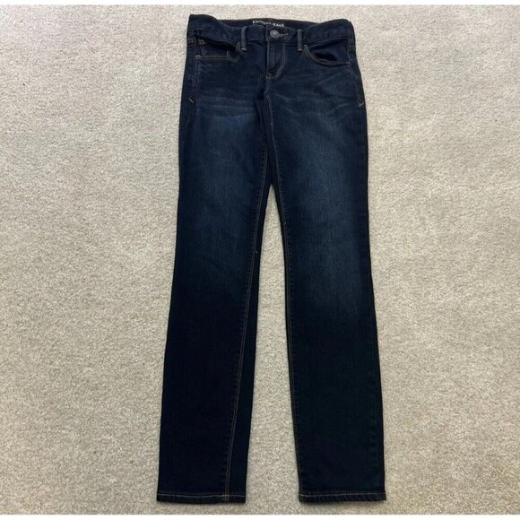 Express Jeans Super Skinny Low Rise Blue Pockets Women’s Size 0 - Picture 1 of 12